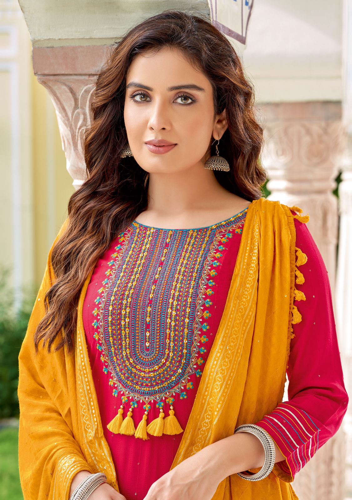 Devika By Kadlee Rayon Sequence Kurti With Bottom Dupatta Wholesale Market In Surat